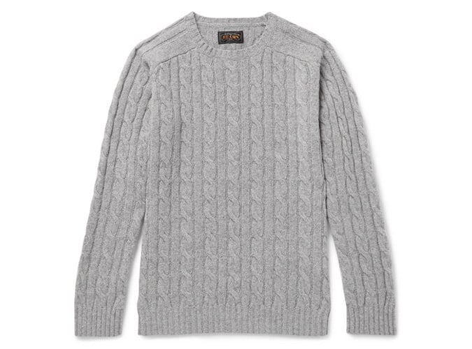 Cable-Knit Wool-Blend Sweater