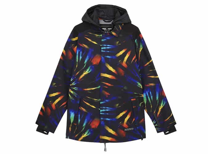 ASOS 4505 ski coach jacket with tie dye print
