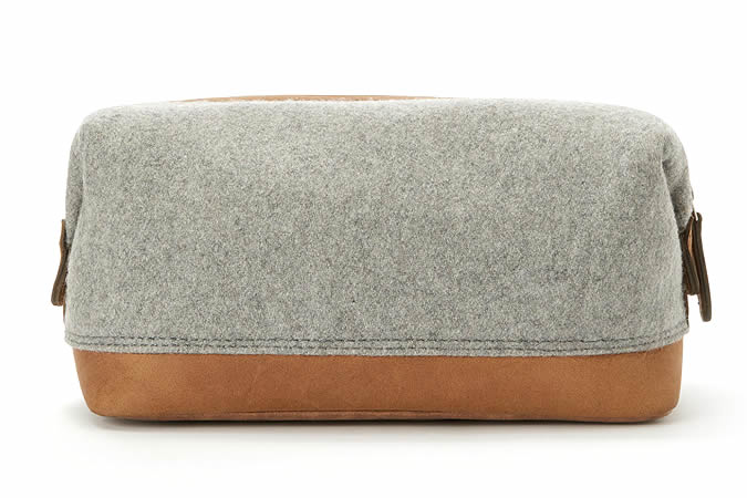 John Lewis Leather Wash Bag