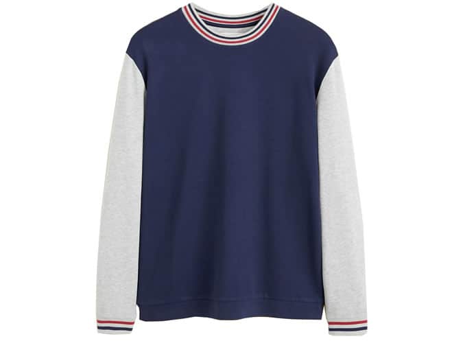 Monochrome college sweatshirt