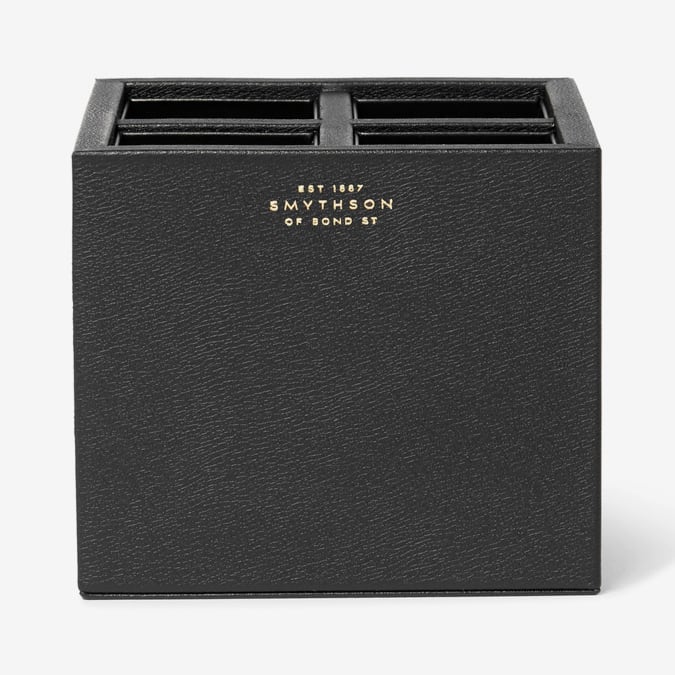 SMYTHSON Grosvenor Full-Grain Leather Pen Pot