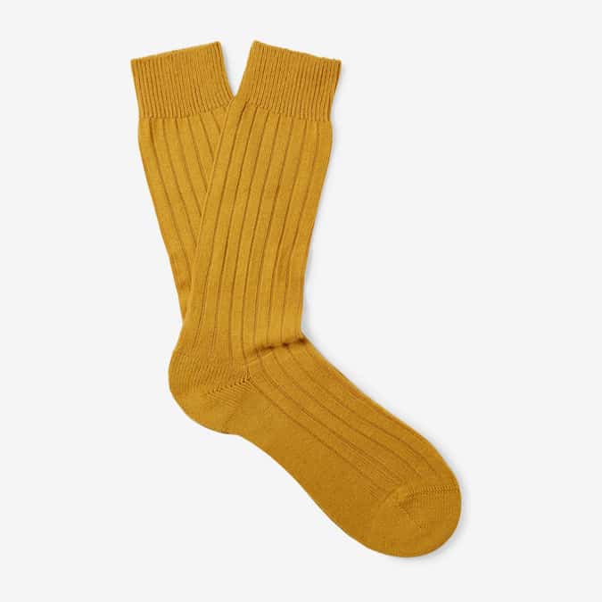 PANTHERELLA Waddington Ribbed Cashmere-Blend Socks
