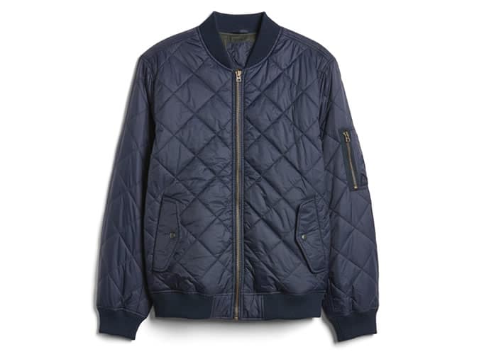 Quilted Bomber Jacket