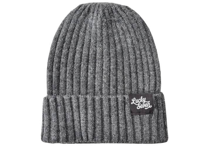 LUCKY SEVEN BEANIE IN GREY
