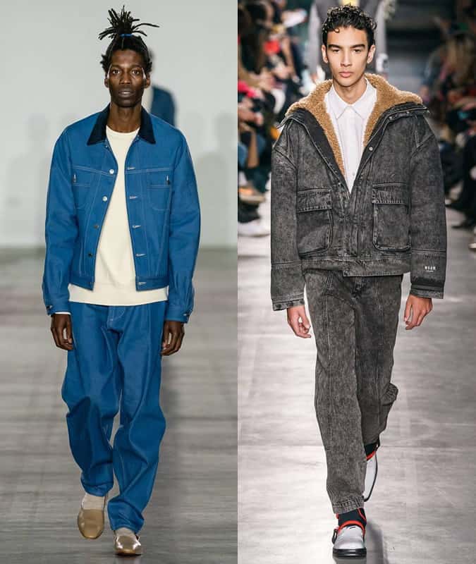 Double denim from E Tautz and MSGM AW19
