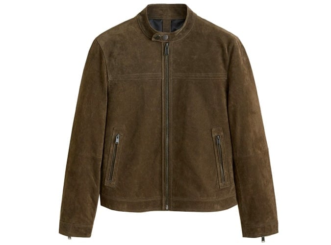 Mango Man suede biker jacket