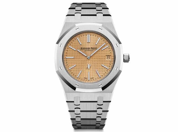 Audemars Piguet Royal Oak Jumbo Extra Thin Pink Gold Dial Watch
