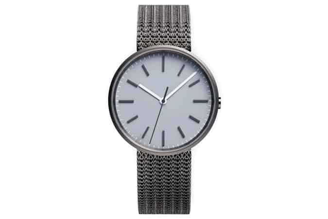 M37 PreciDrive three-hand watch in PVD grey with natural titanium bracelet