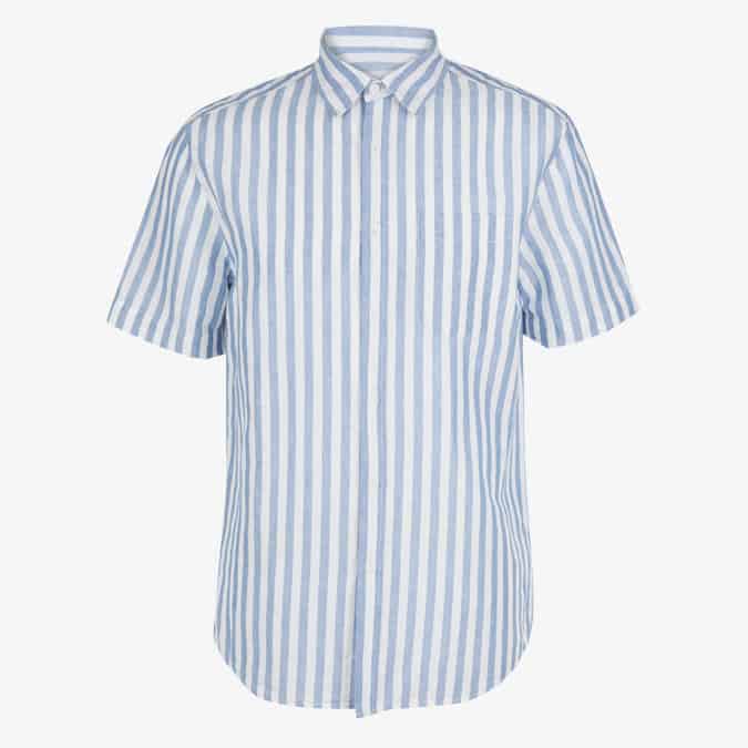 Linen Rich Striped Shirt