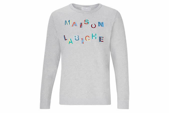 Maison Labiche Carroussel Sweatshirt, Heather Grey