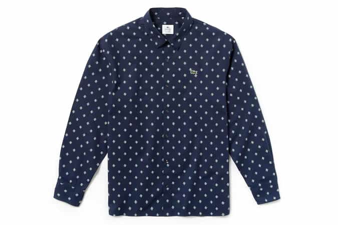 Men's Lacoste LIVE Boxy Fit Mini Paisley Print Poplin Shirt