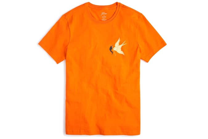 J.Crew X Oxford Pennant swallow and pennant graphic T-shirt