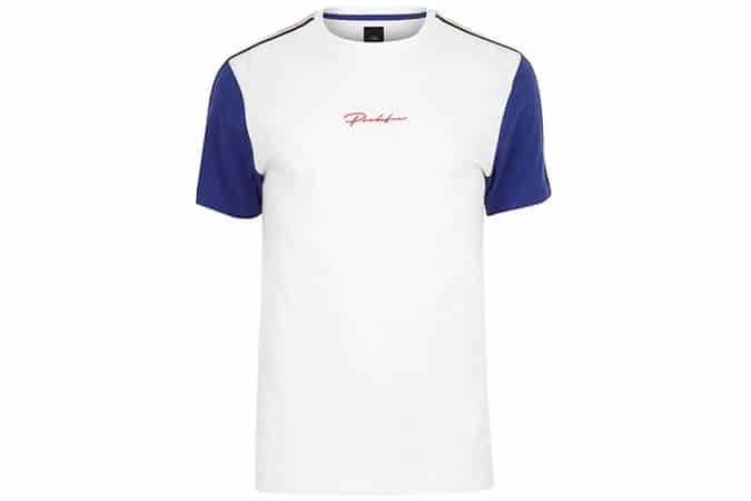 White prolific muscle fit T-shirt