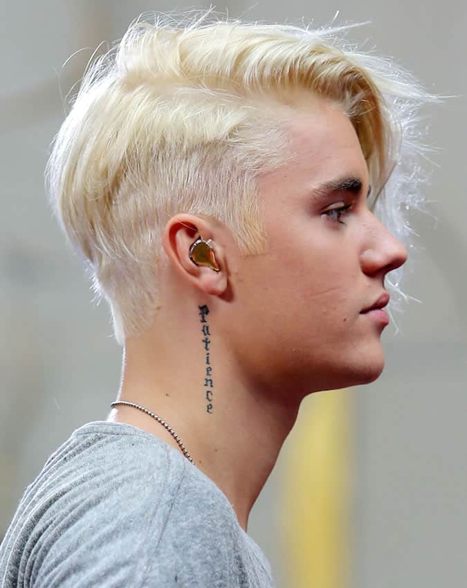 Justin Bieber Bleached Hair