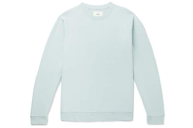 FOLK Rivet Loopback Cotton-Jersey Sweatshirt