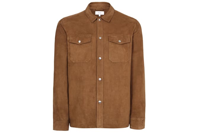 MICK SUEDE OVERSHIRT TOBACCO