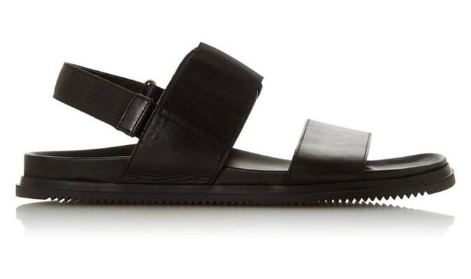 Dune Inkwell Double Strap Sandal