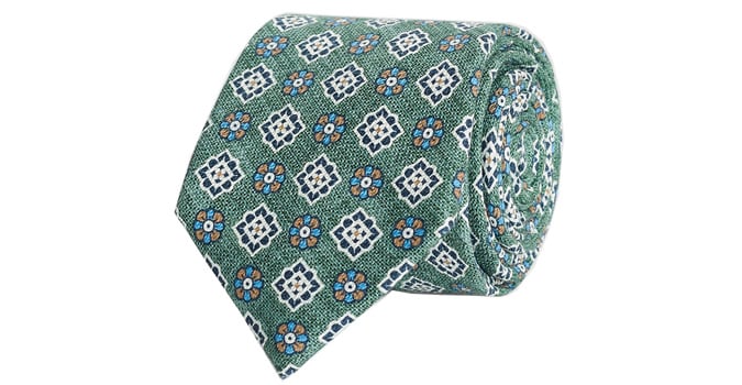 POPE FLORAL MEDALLION PRINT TIE
