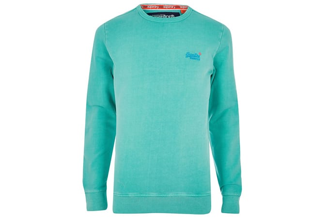 Superdry green sweatshirt