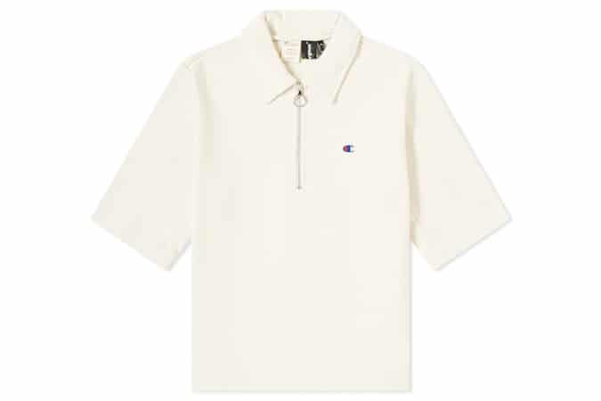 CHAMPION X CLOTHSURGEON HALF ZIP JERSEY POLO