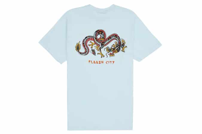 SONNY JOE DRAGON TEE LIGHT BLUE