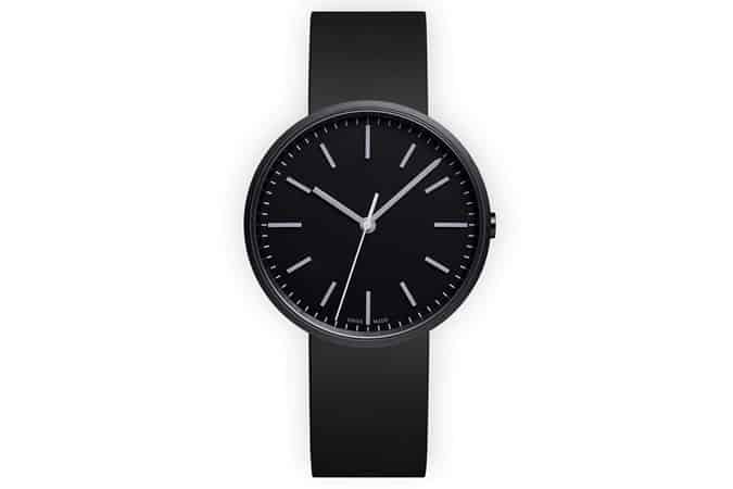M37 PreciDrive three-hand watch in PVD black with black nitrile rubber strap