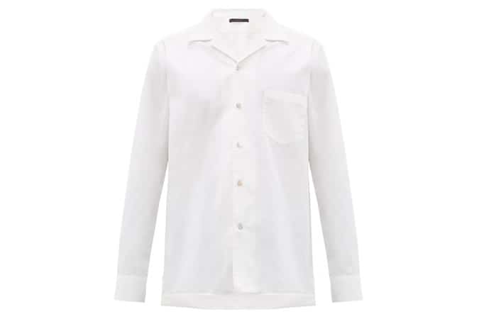 THE GIGI Gemma Cuban-collar cotton shirt