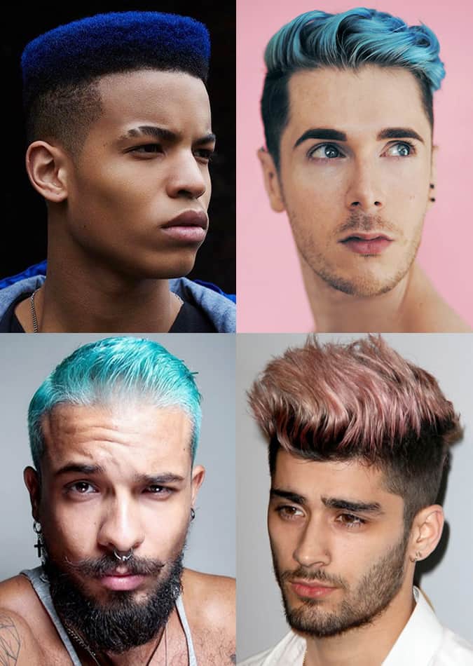Farbige Frisuren für Männer