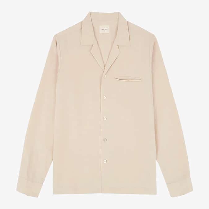 Basic Rights long sleeve camp collar shirt