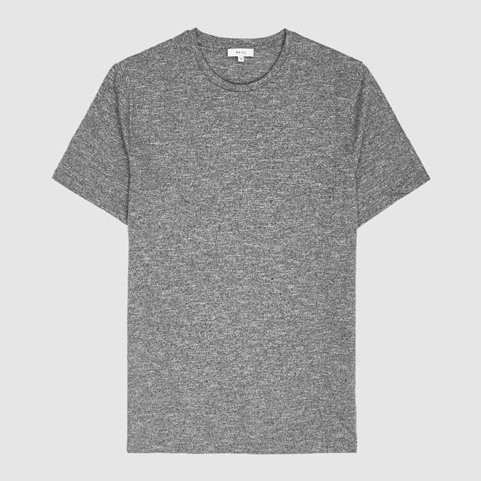 BLANE MELANGE COTTON BLEND T-SHIRT