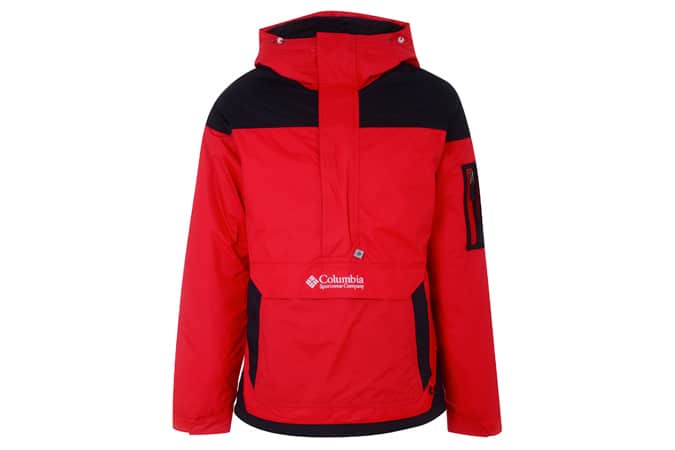 Columbia Challenger Red and Black Windbreaker Jacket