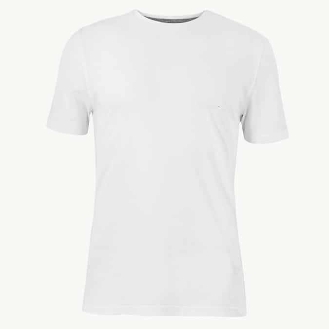 M&S COLLECTION Slim Fit Pure Cotton Crew Neck T-Shirt