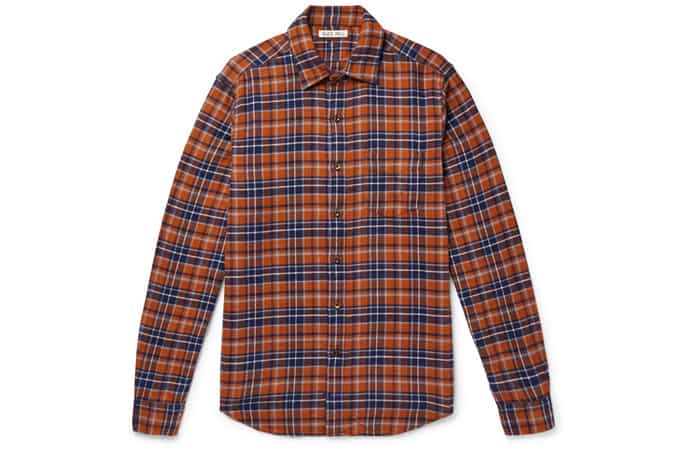 ALEX MILL Checked Cotton-Flannel Shirt