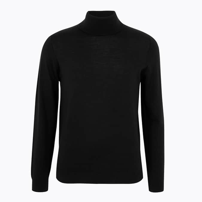 M&S COLLECTION Pure Extra Fine Merino Wool Roll Neck Jumper