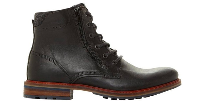 Changes - Black Side Zip Chunky Boot