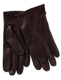 John Lewis Fleece Lined Leather Gloves Oxblood