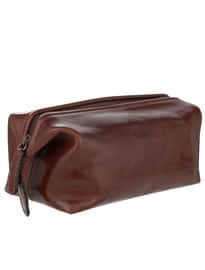 John Lewis Made In Italy Leather Wash Bag