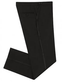 John Lewis Tailored Peak Lapel Dress Suit Trousers Black