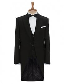 John Lewis Tailored Morning Suit Tailcoat Black