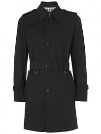 Aquascutum Corby Single Breasted Raincoat black