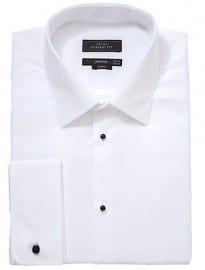 John Lewis Marcella Point-collar Classic-fit Dress Shirt White