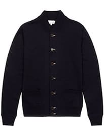 Jigsaw Merino Wool Knit Bomber Cardigan