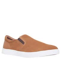 Kg By Kurt Geiger Grayson Suede Slip On Trainers tan