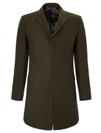 Kin By John Lewis Loft Overcoat Olive