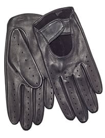 John Lewis Leather Driving Glove Black