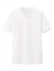 Uniqlo Men Supima Cotton V Neck Short Sleeve T-shirt