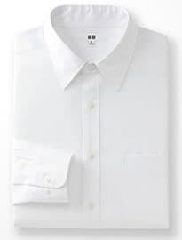 Uniqlo Men Easy Care Broadcloth Long Sleeve Shirt