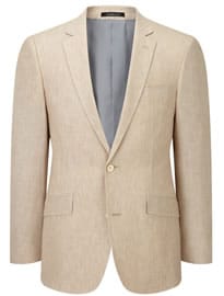 Austin Reed Contemporary Fit Sand Linen Jacket