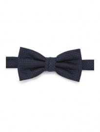 Austin Reed Navy Semi Plain Textured Bow Tie