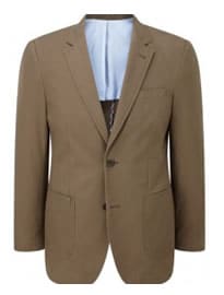 Austin Reed Taupe Patch Pocket Washed Canvas Blazer